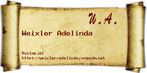 Weixler Adelinda névjegykártya